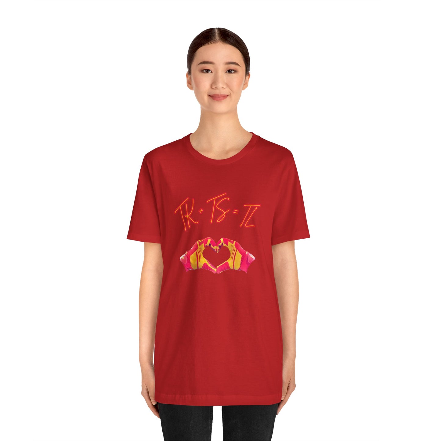 SWELCE TK+TS=TL Original Love Glove Design (Vers#3 for black) Jersey-Unisex Jersey Short Sleeve Tee