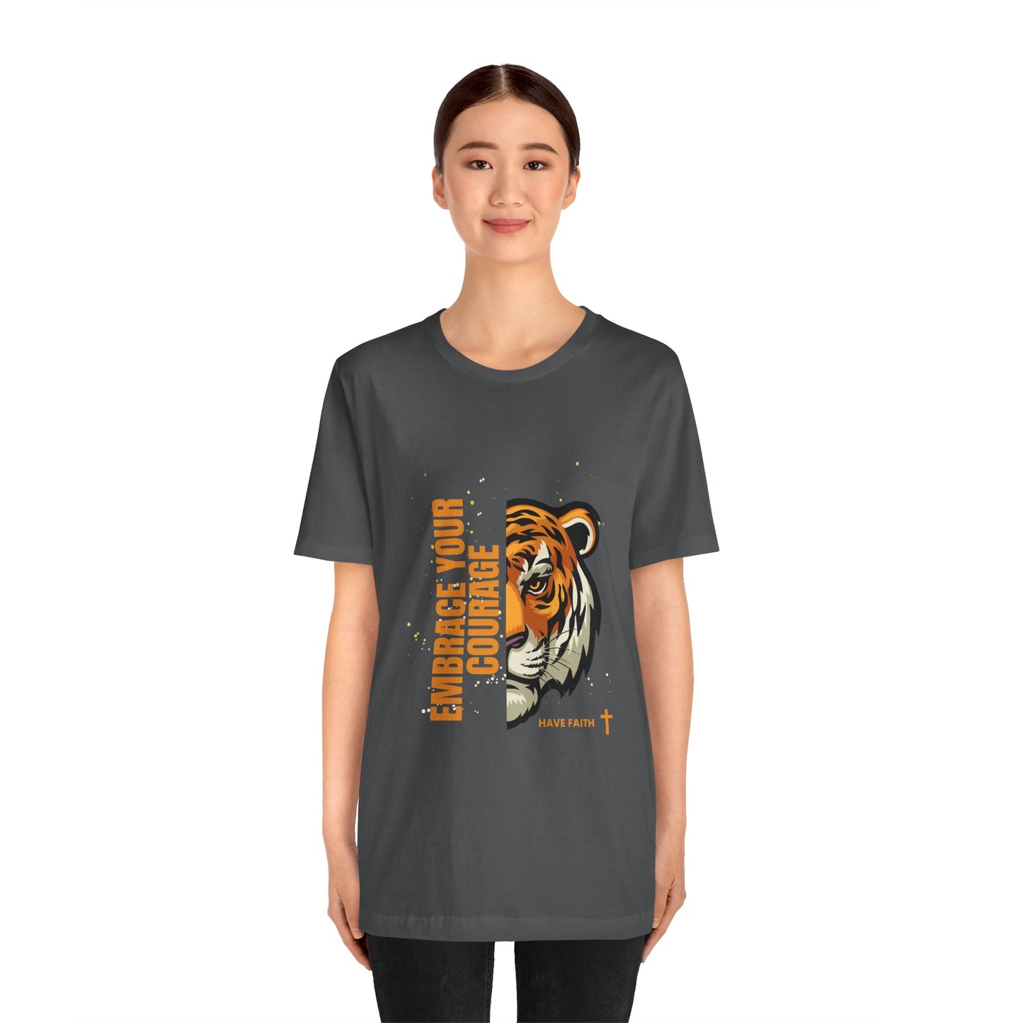 Embrace Your Courage Have Faith-Unisex Jersey Short Sleeve Tee