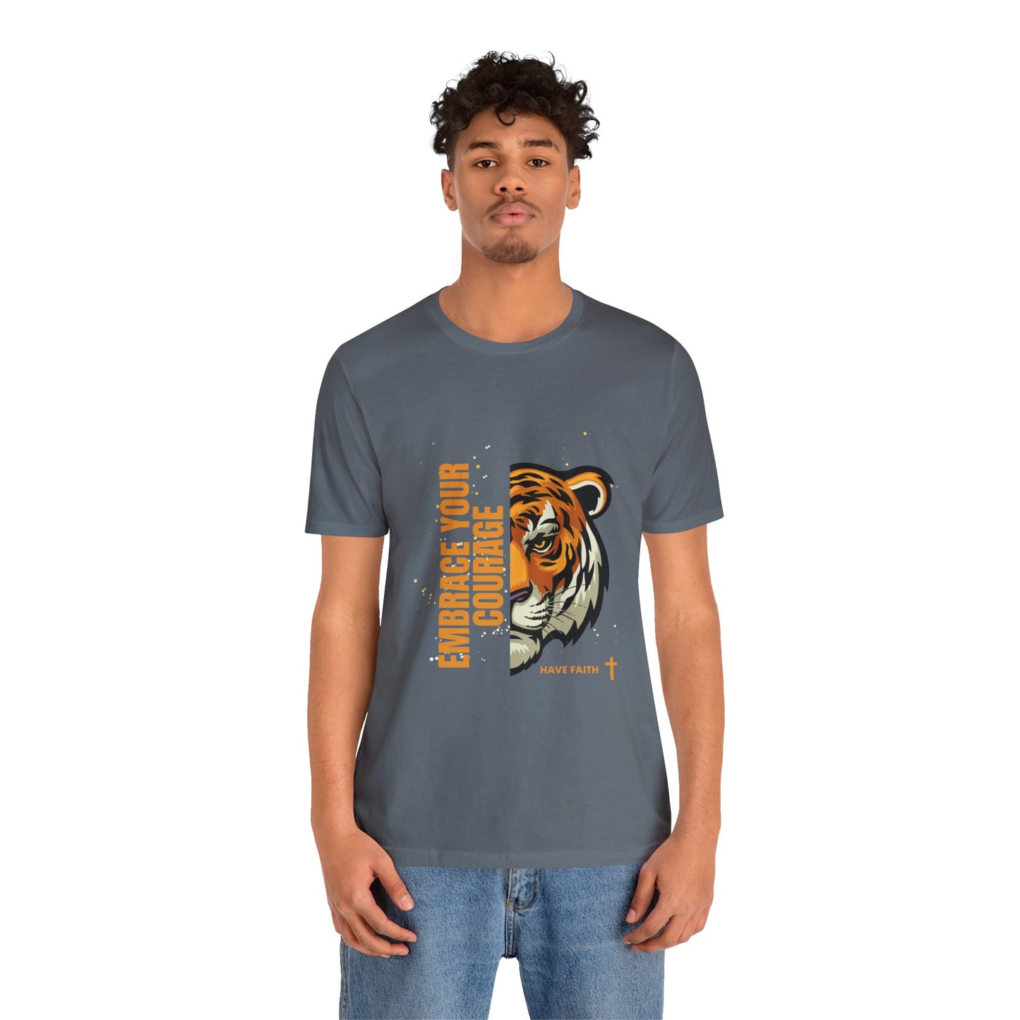 Embrace Your Courage Have Faith-Unisex Jersey Short Sleeve Tee