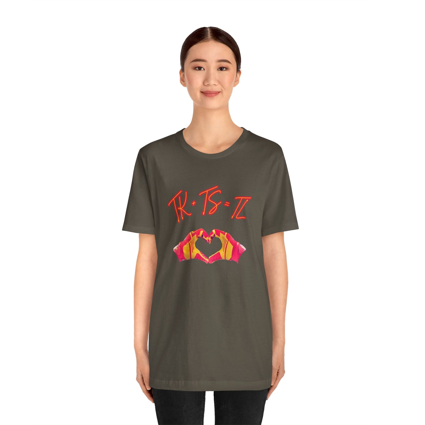 SWELCE TK+TS=TL Original Love Glove Design (Vers#3 for black) Jersey-Unisex Jersey Short Sleeve Tee