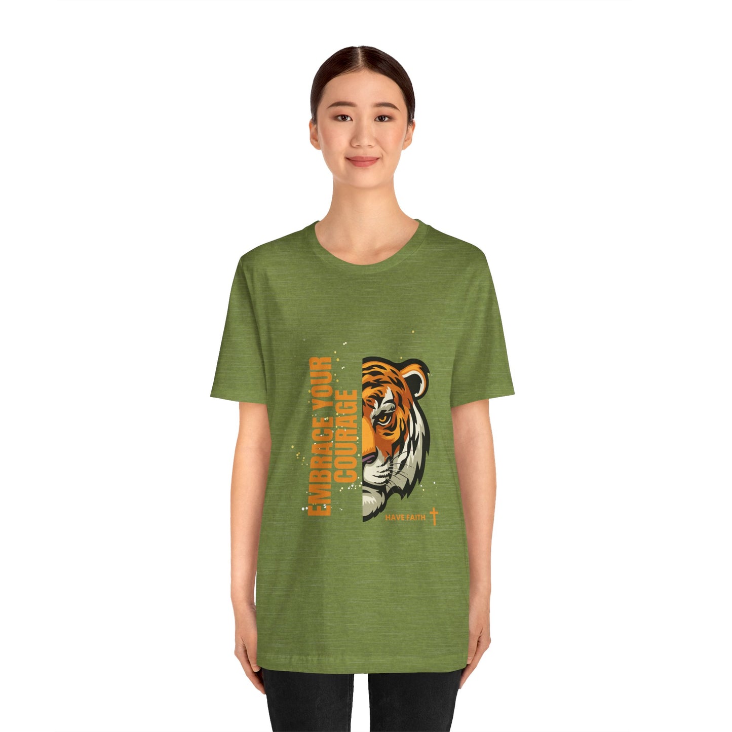 Embrace Your Courage Have Faith-Unisex Jersey Short Sleeve Tee