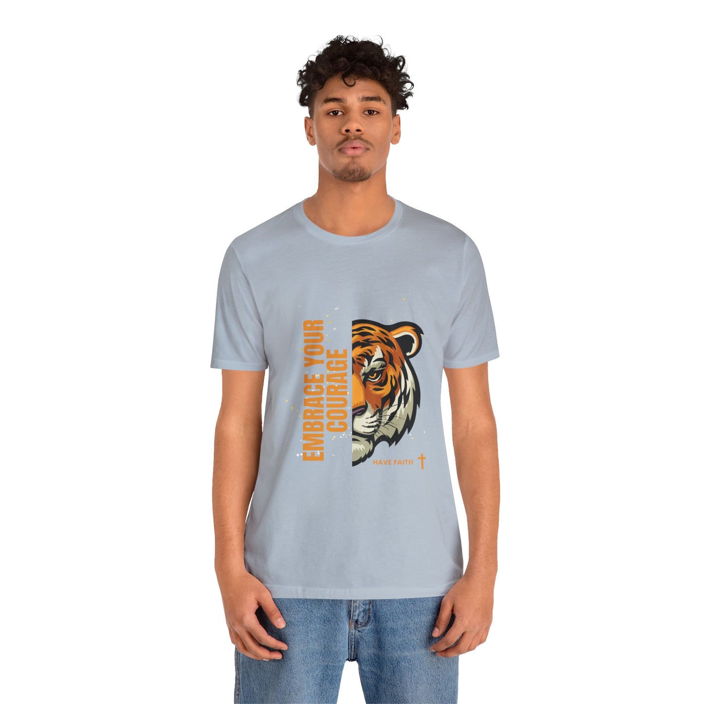 Embrace Your Courage Have Faith-Unisex Jersey Short Sleeve Tee