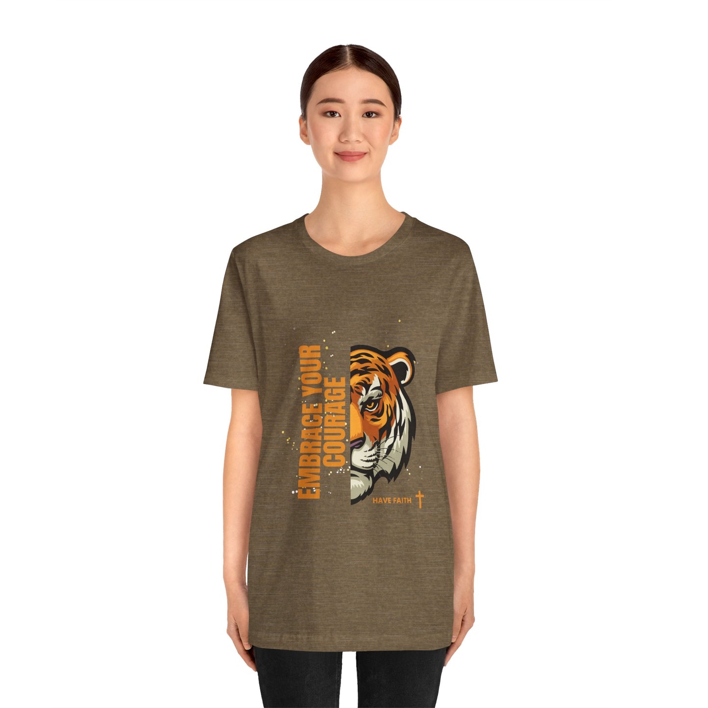 Embrace Your Courage Have Faith-Unisex Jersey Short Sleeve Tee