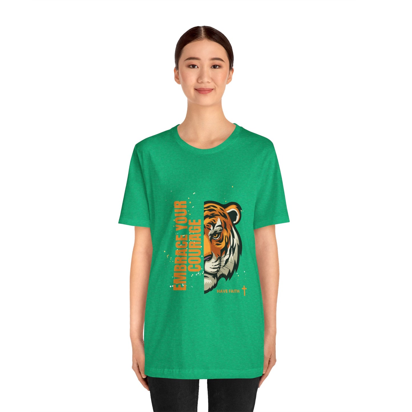 Embrace Your Courage Have Faith-Unisex Jersey Short Sleeve Tee