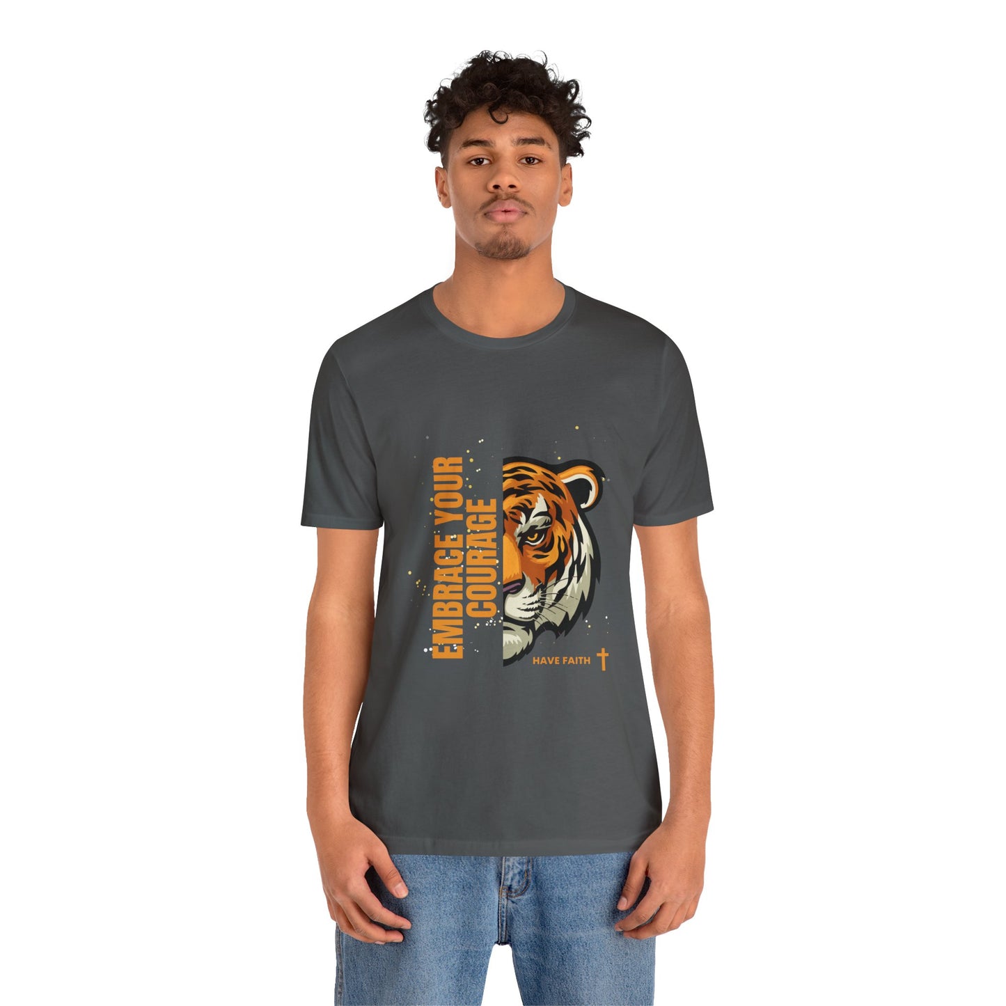 Embrace Your Courage Have Faith-Unisex Jersey Short Sleeve Tee
