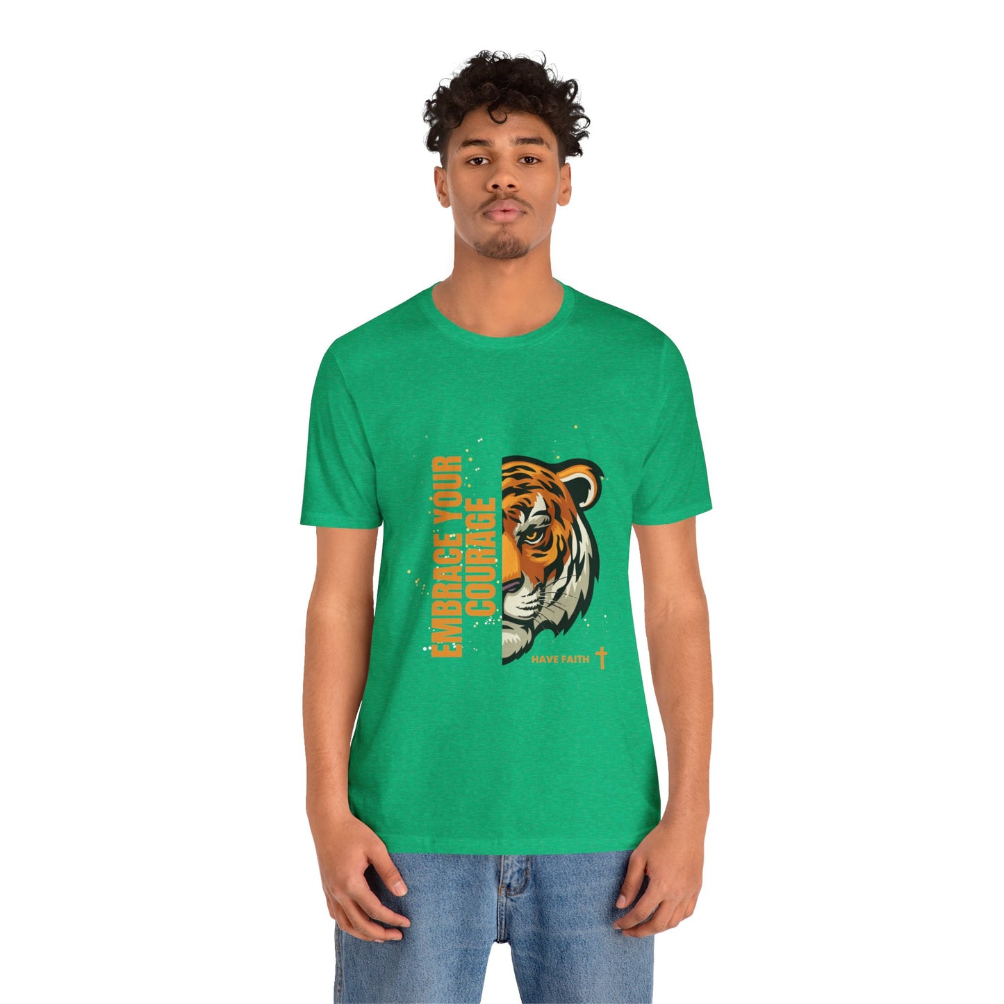 Embrace Your Courage Have Faith-Unisex Jersey Short Sleeve Tee