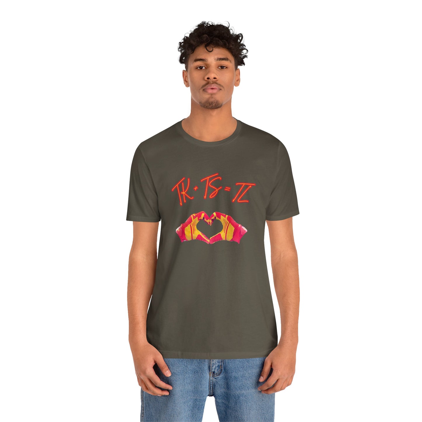 SWELCE TK+TS=TL Original Love Glove Design (Vers#3 for black) Jersey-Unisex Jersey Short Sleeve Tee