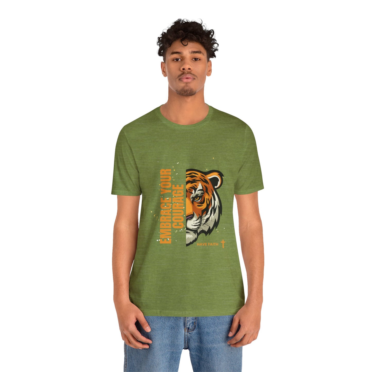 Embrace Your Courage Have Faith-Unisex Jersey Short Sleeve Tee