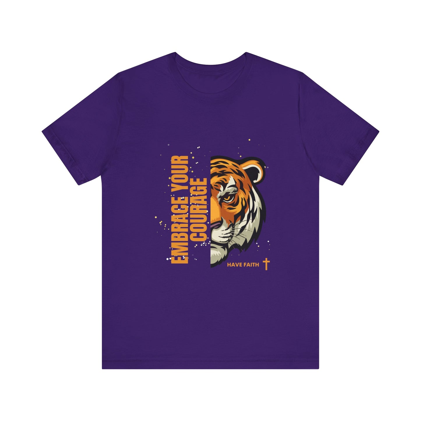 Embrace Your Courage Have Faith-Unisex Jersey Short Sleeve Tee