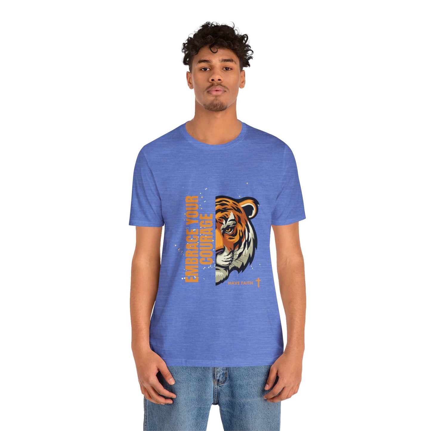 Embrace Your Courage Have Faith-Unisex Jersey Short Sleeve Tee
