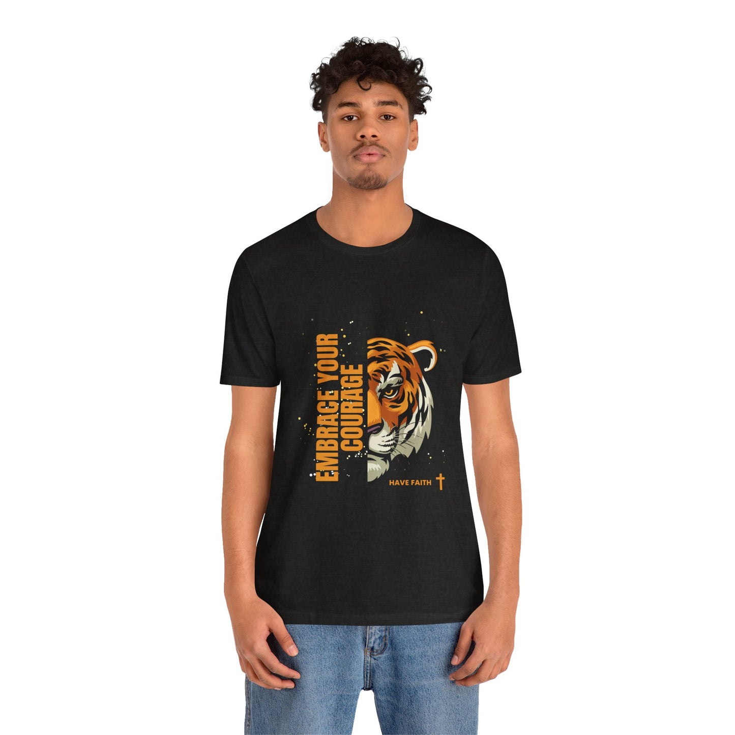 Embrace Your Courage Have Faith-Unisex Jersey Short Sleeve Tee
