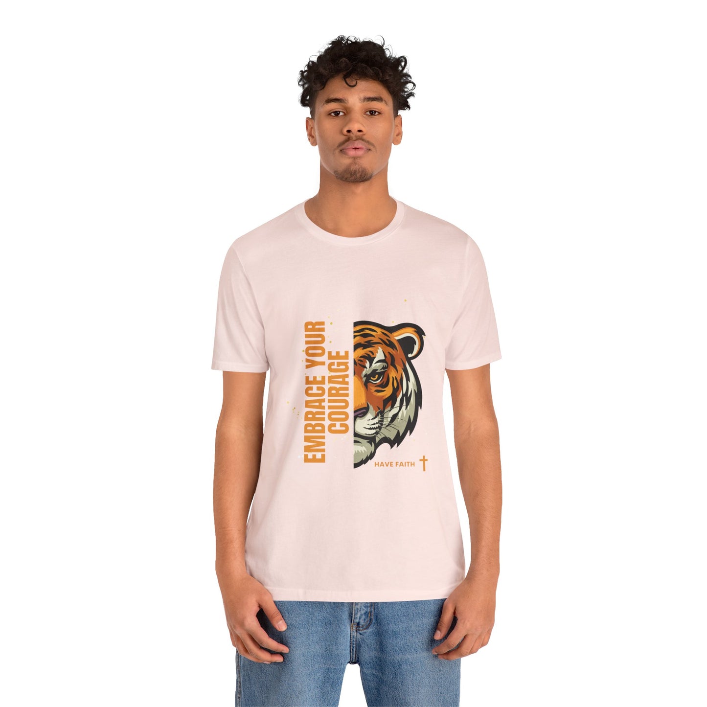 Embrace Your Courage Have Faith-Unisex Jersey Short Sleeve Tee