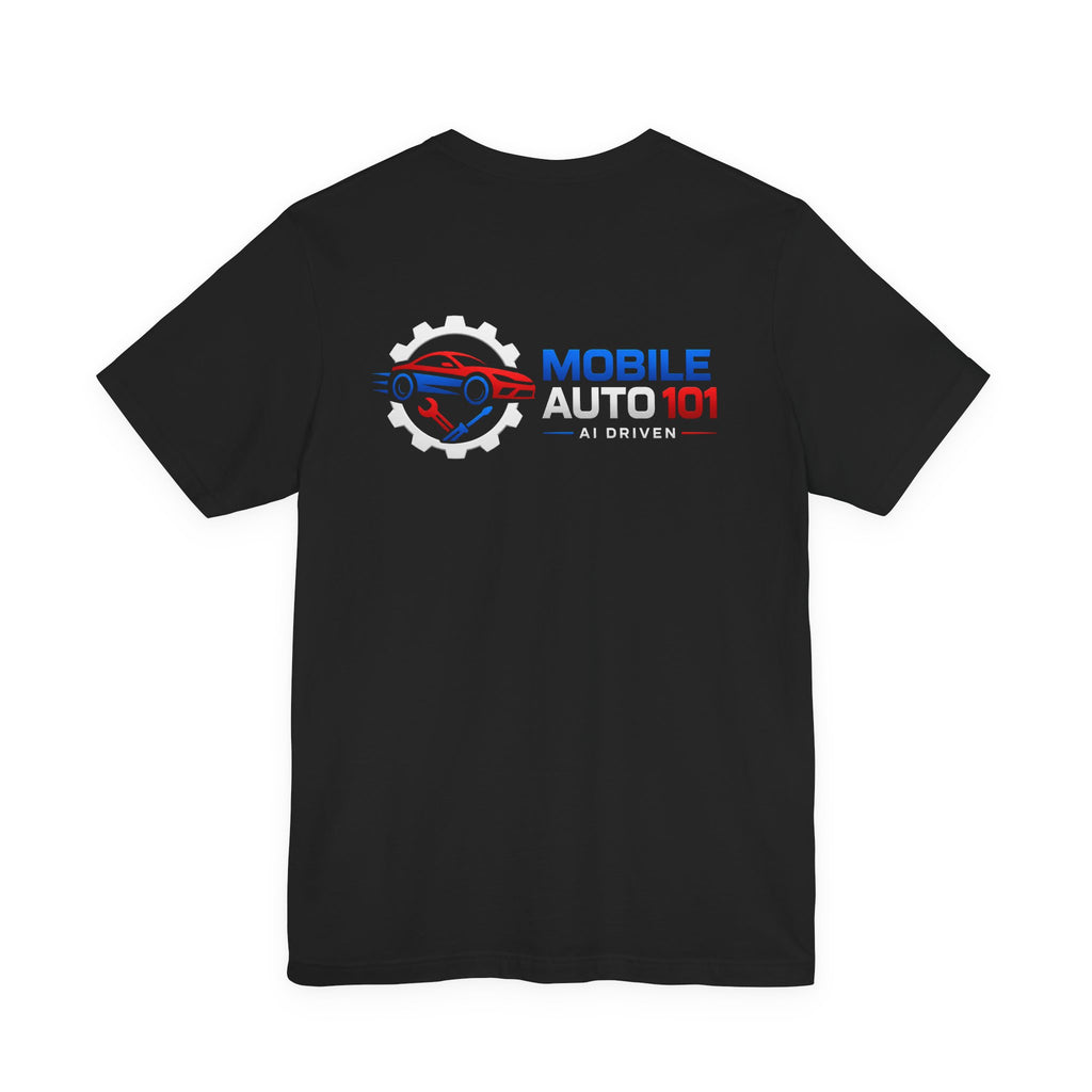 Mobile Auto 101 3rd Ed. (front and back design)-Unisex Jersey Short Sleeve Tee