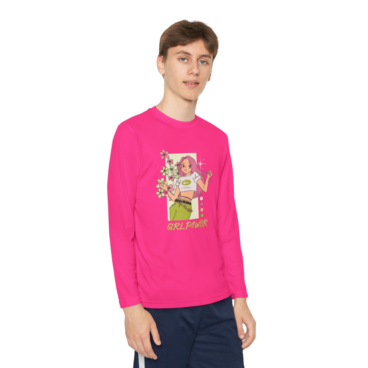 Girl Power-Youth Long Sleeve Competitor Tee