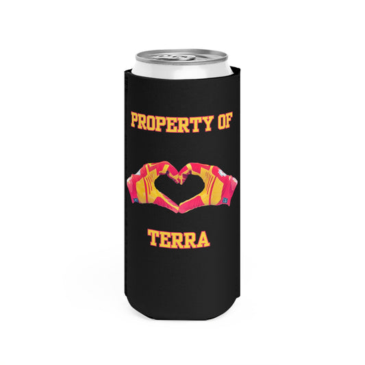 SWELCE TK+TS=TL Personalized 'Love Glove' Design-Slim Can Cooler