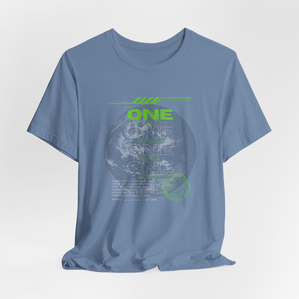 One World-Unisex Jersey Short Sleeve Tee
