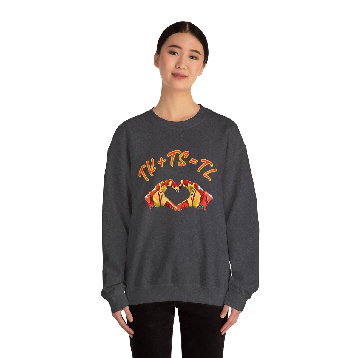 SWELCE TK+TS=TL Black -Unisex Heavy Blend™ Crewneck Sweatshirt