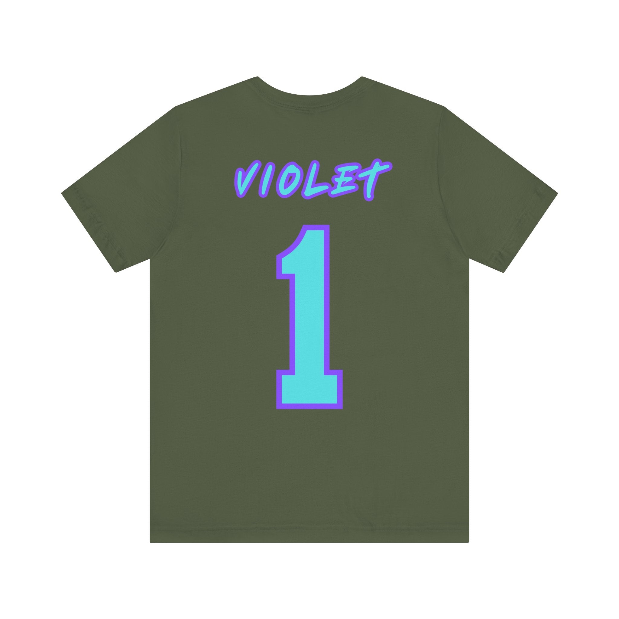 What Color are Your Wings? Violet #1-Unisex Jersey Short Sleeve Tee