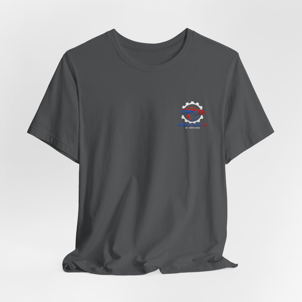 Mobile Auto 101 3rd Ed. (front and back design)-Unisex Jersey Short Sleeve Tee