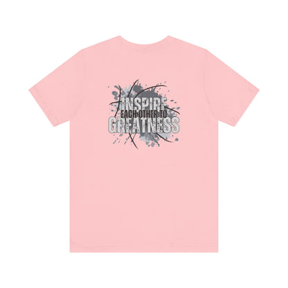 Inspire Each Other to Greatness-Double Sided Print-Unisex Jersey Short Sleeve Tee