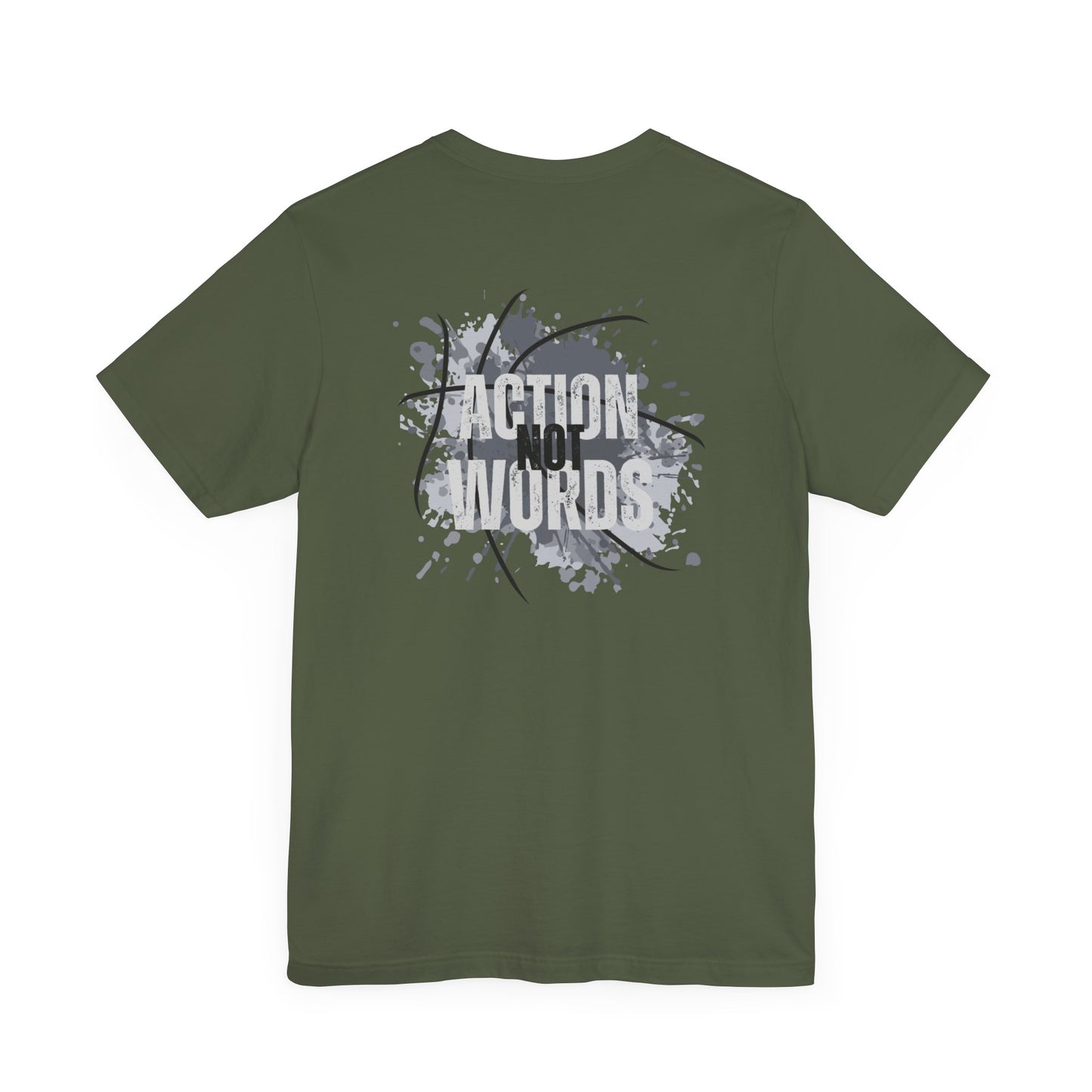 Action Not Words-Unisex Jersey Short Sleeve Tee