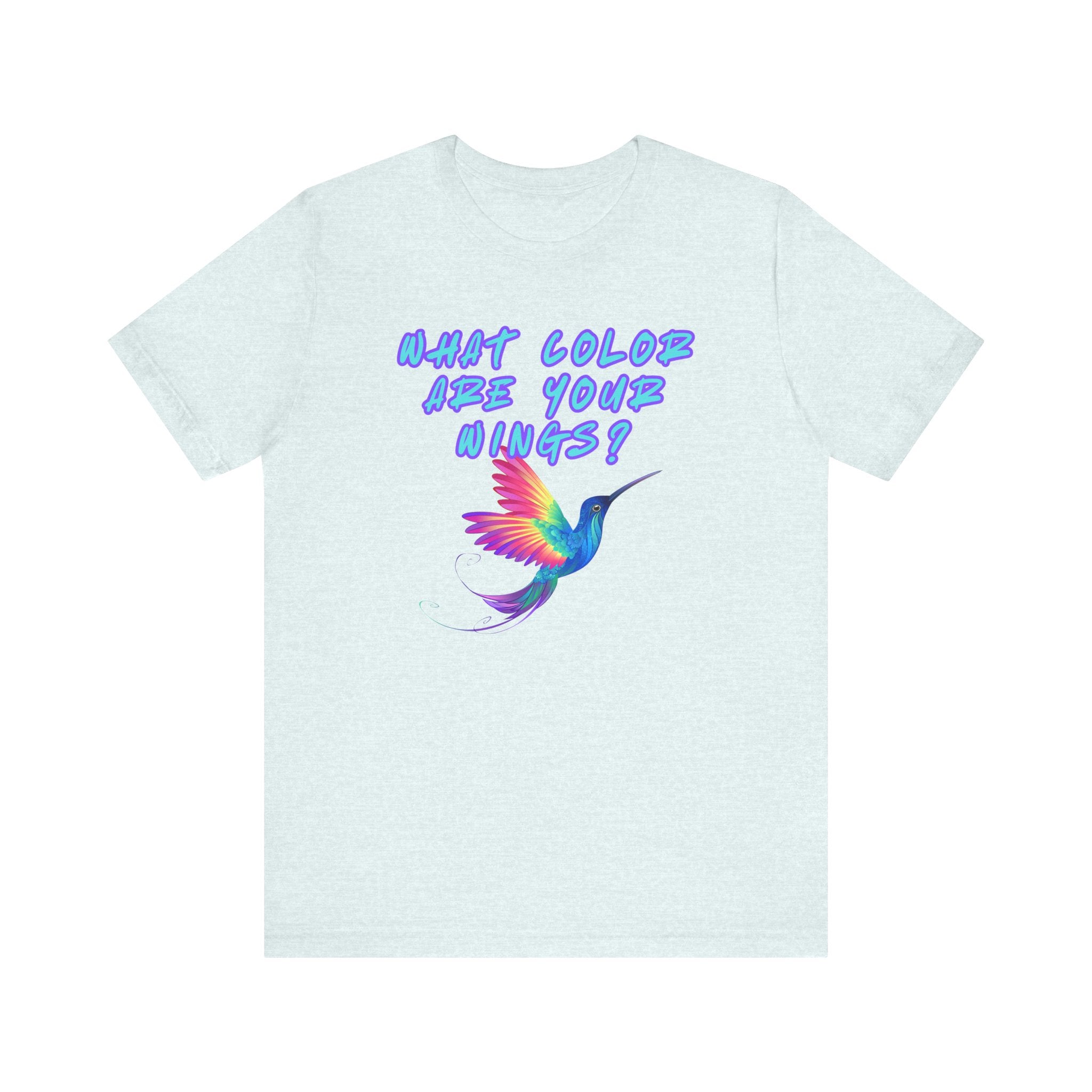 What Color are Your Wings? Violet #1-Unisex Jersey Short Sleeve Tee