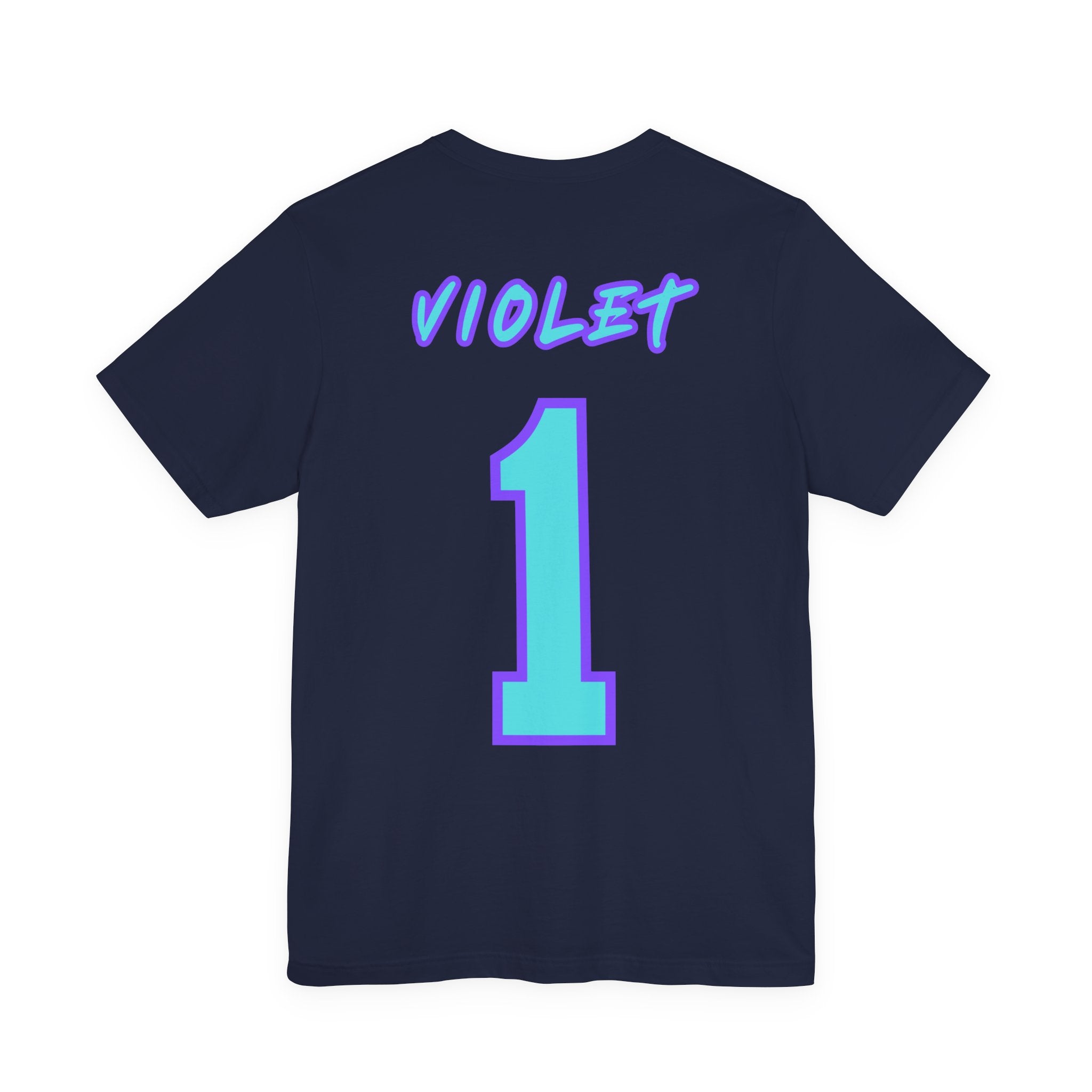 What Color are Your Wings? Violet #1-Unisex Jersey Short Sleeve Tee