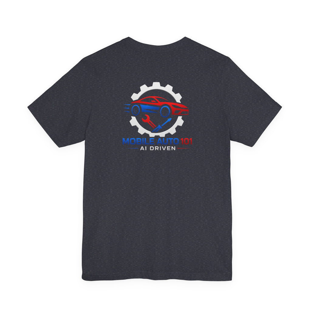 Mobile Auto 101 3rd Ed. (front and back design)-Unisex Jersey Short Sleeve Tee