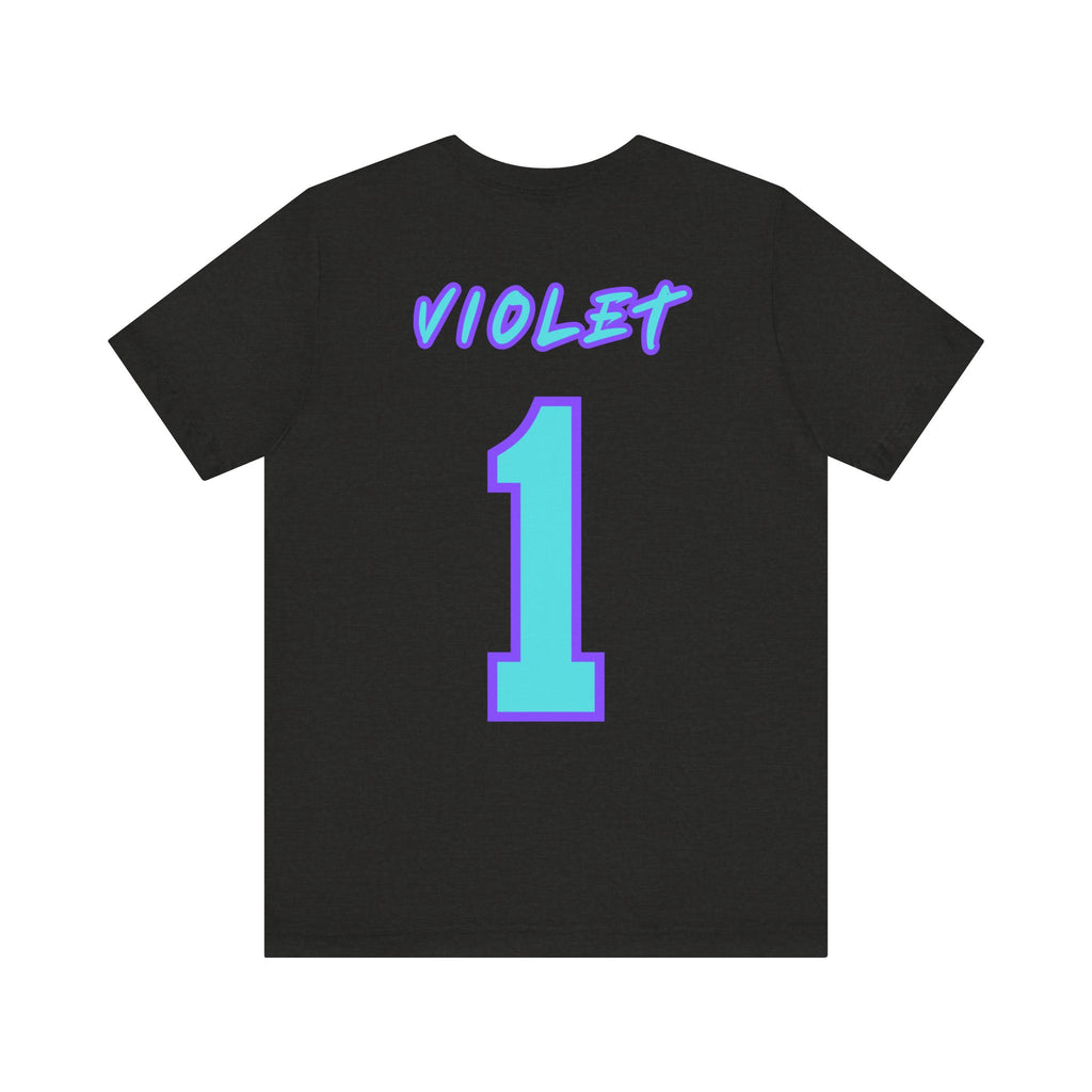 What Color are Your Wings? Violet #1-Unisex Jersey Short Sleeve Tee