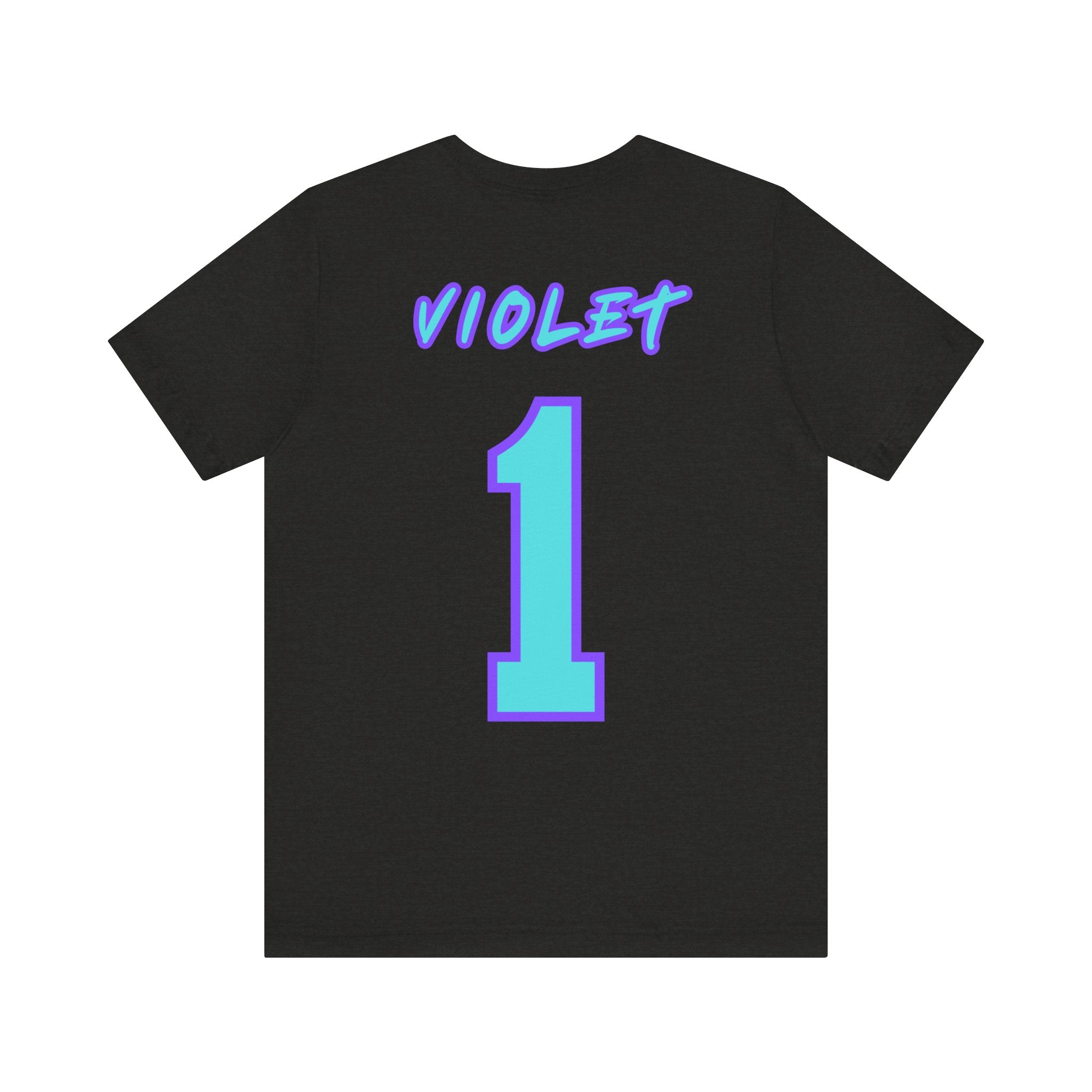 What Color are Your Wings? Violet #1-Unisex Jersey Short Sleeve Tee