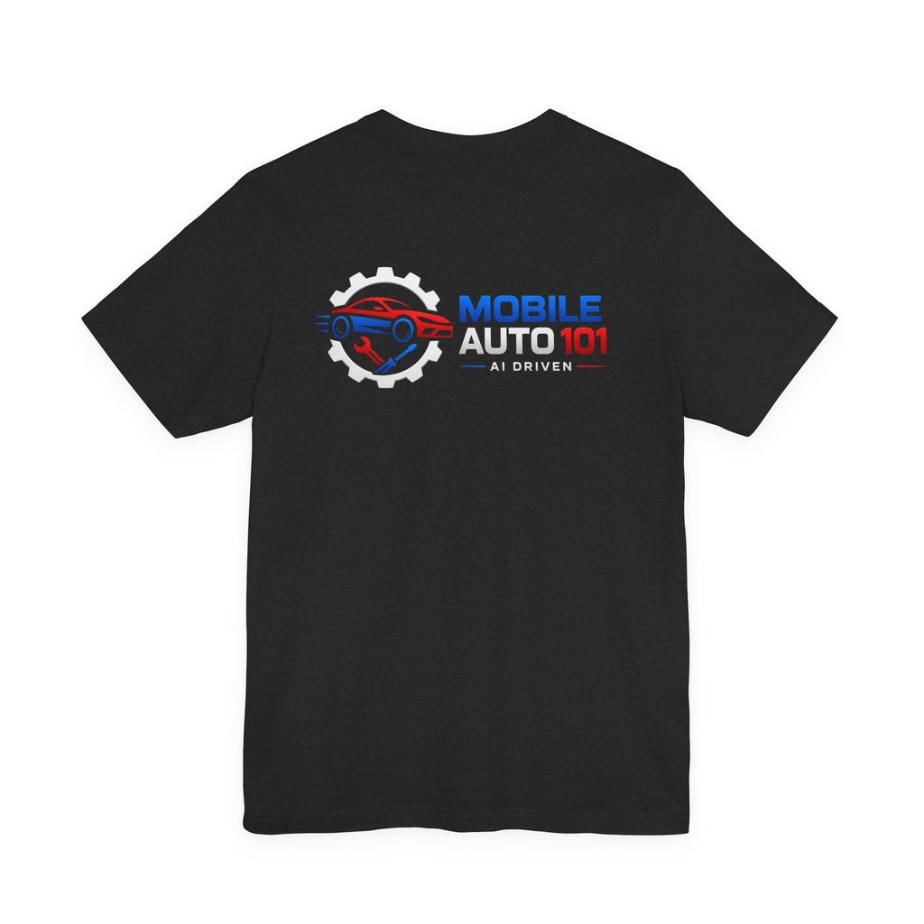 Mobile Auto 101 3rd Ed. (front and back design)-Unisex Jersey Short Sleeve Tee