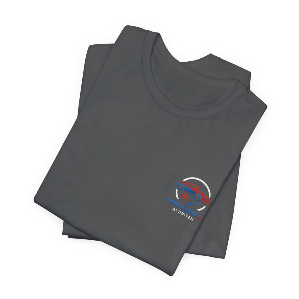 Mobile Auto 101 2nd Ed. (front and back design)-Unisex Jersey Short Sleeve Tee