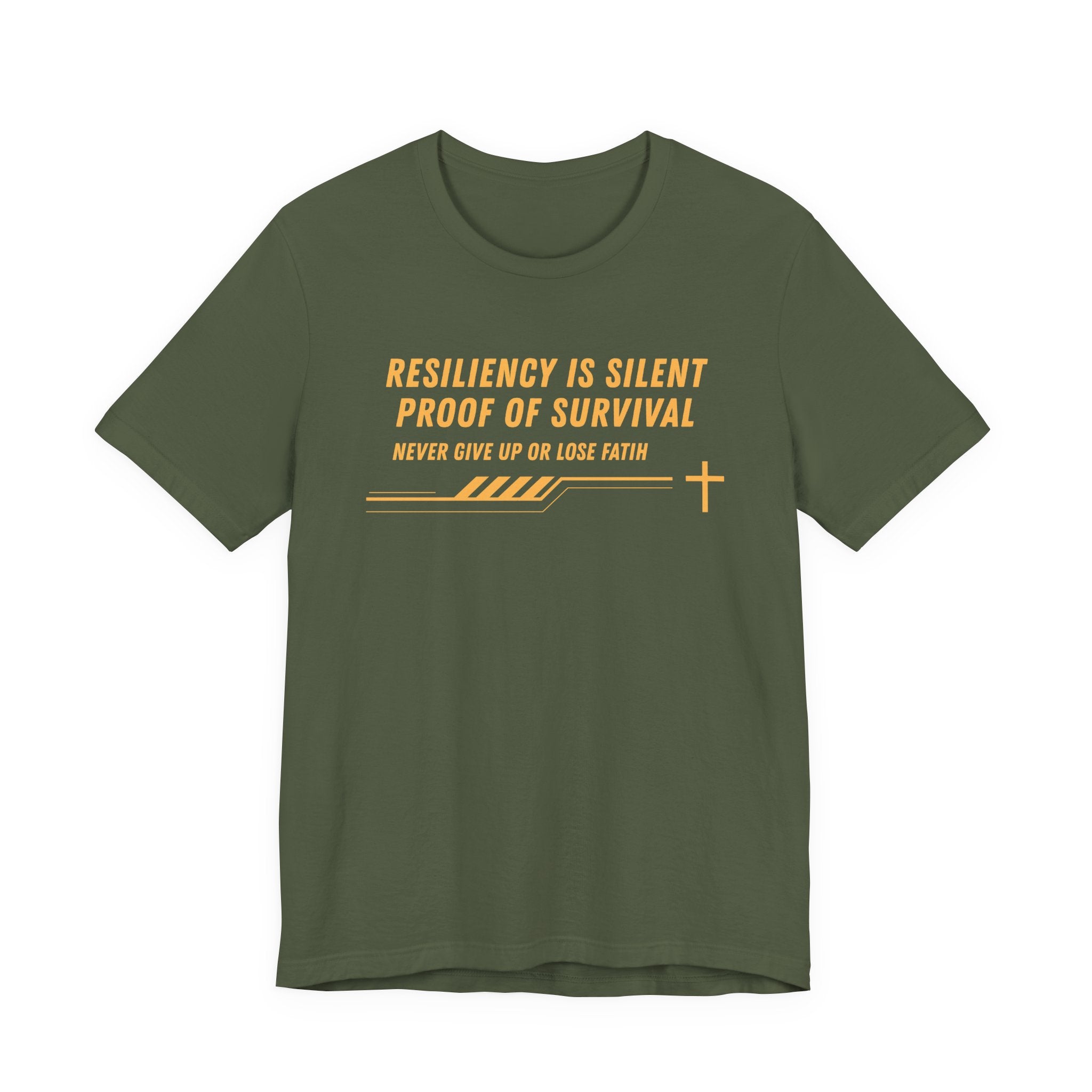 Resiliency is Silent Proof of Survival-Unisex Jersey Short Sleeve Tee