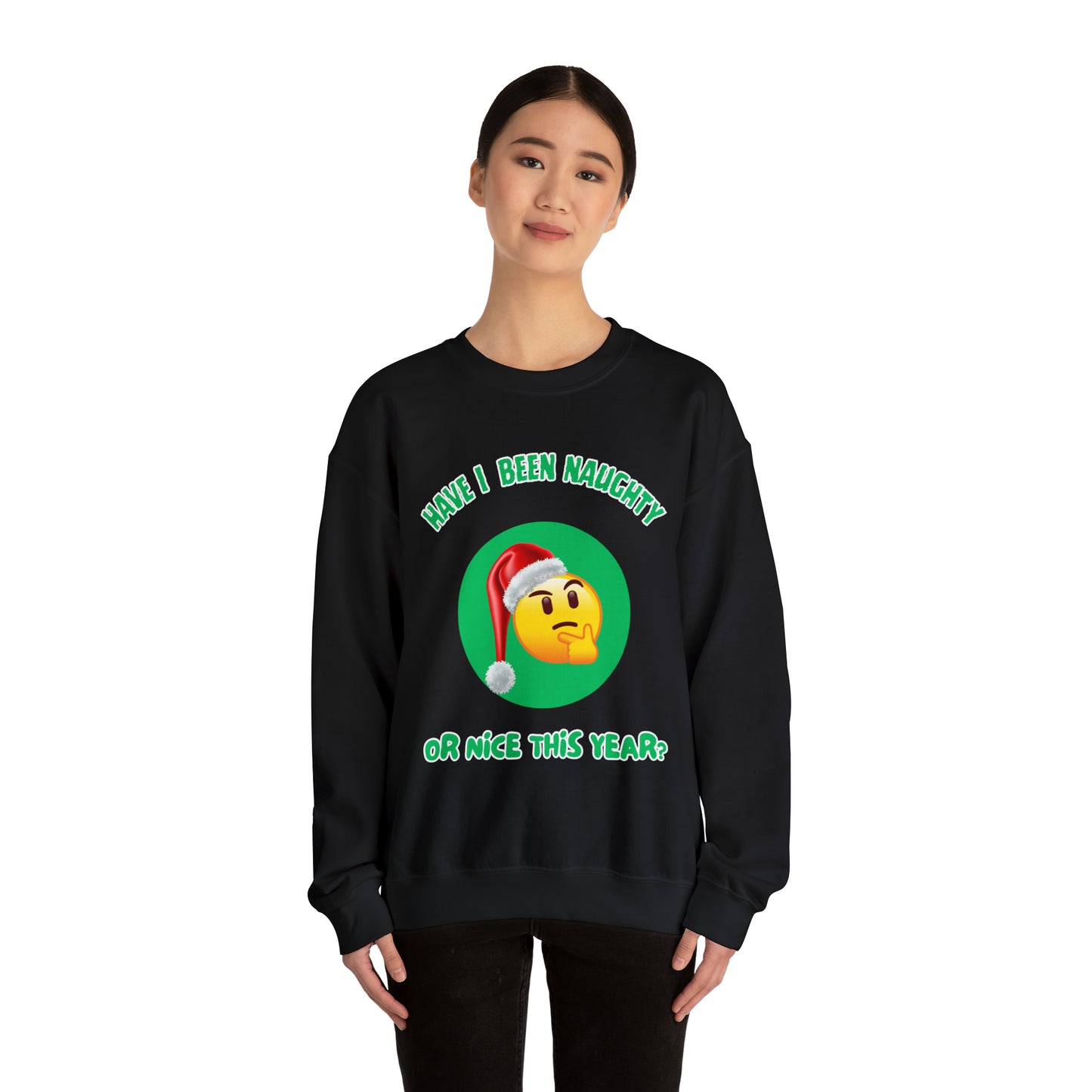 Have I Been Naughty or Nice? Red -Unisex Heavy Blend™ Crewneck Sweatshirt