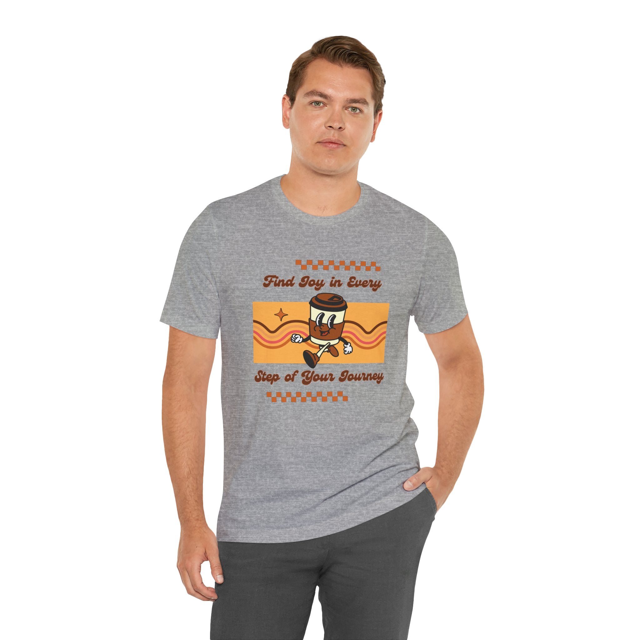 Find Joy in Every Step of Your Journey-Unisex Jersey Short Sleeve Tee