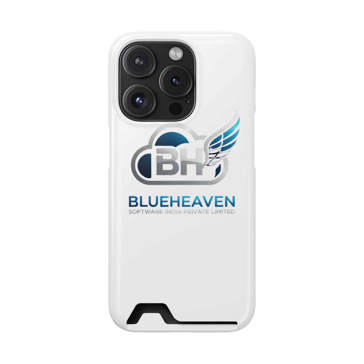 BlueHeaven Logo Phone Case with Card Holder
