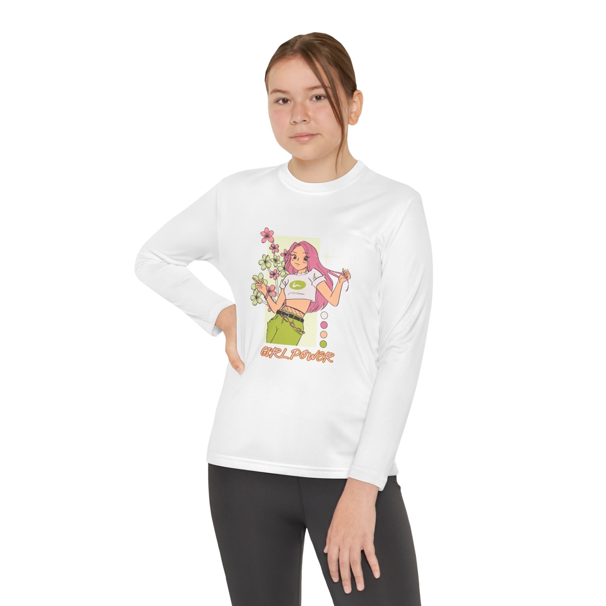 Girl Power-Youth Long Sleeve Competitor Tee