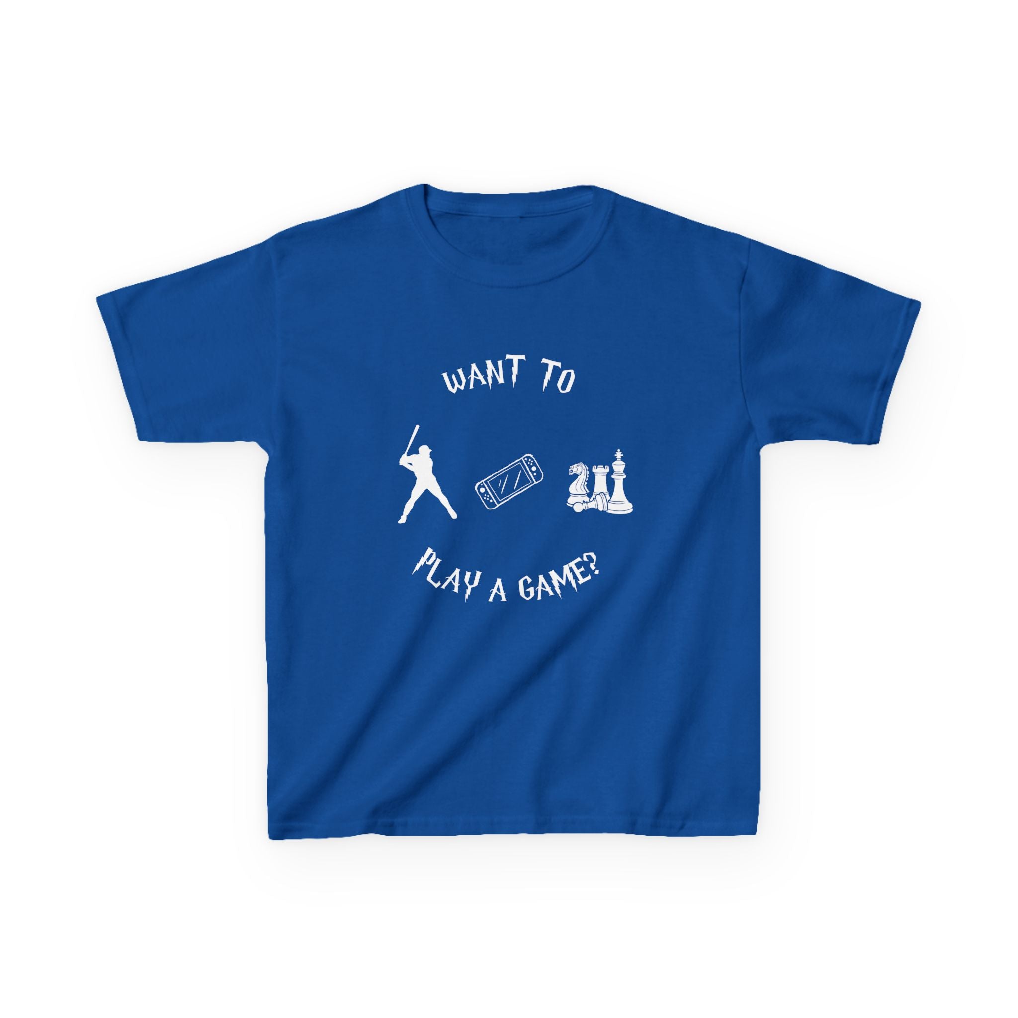 Want to Play a Game?-Kids Heavy Cotton™ Tee