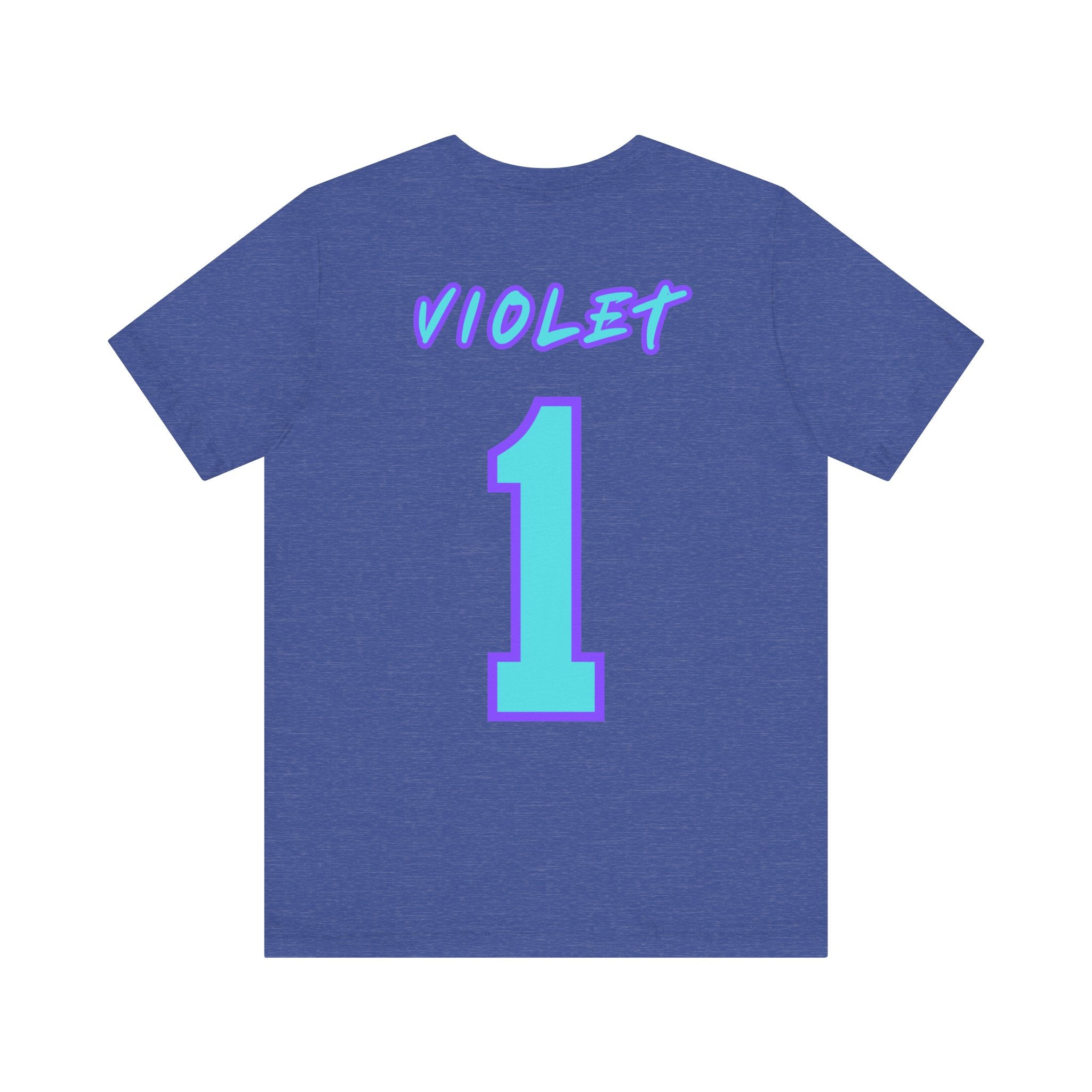 What Color are Your Wings? Violet #1-Unisex Jersey Short Sleeve Tee