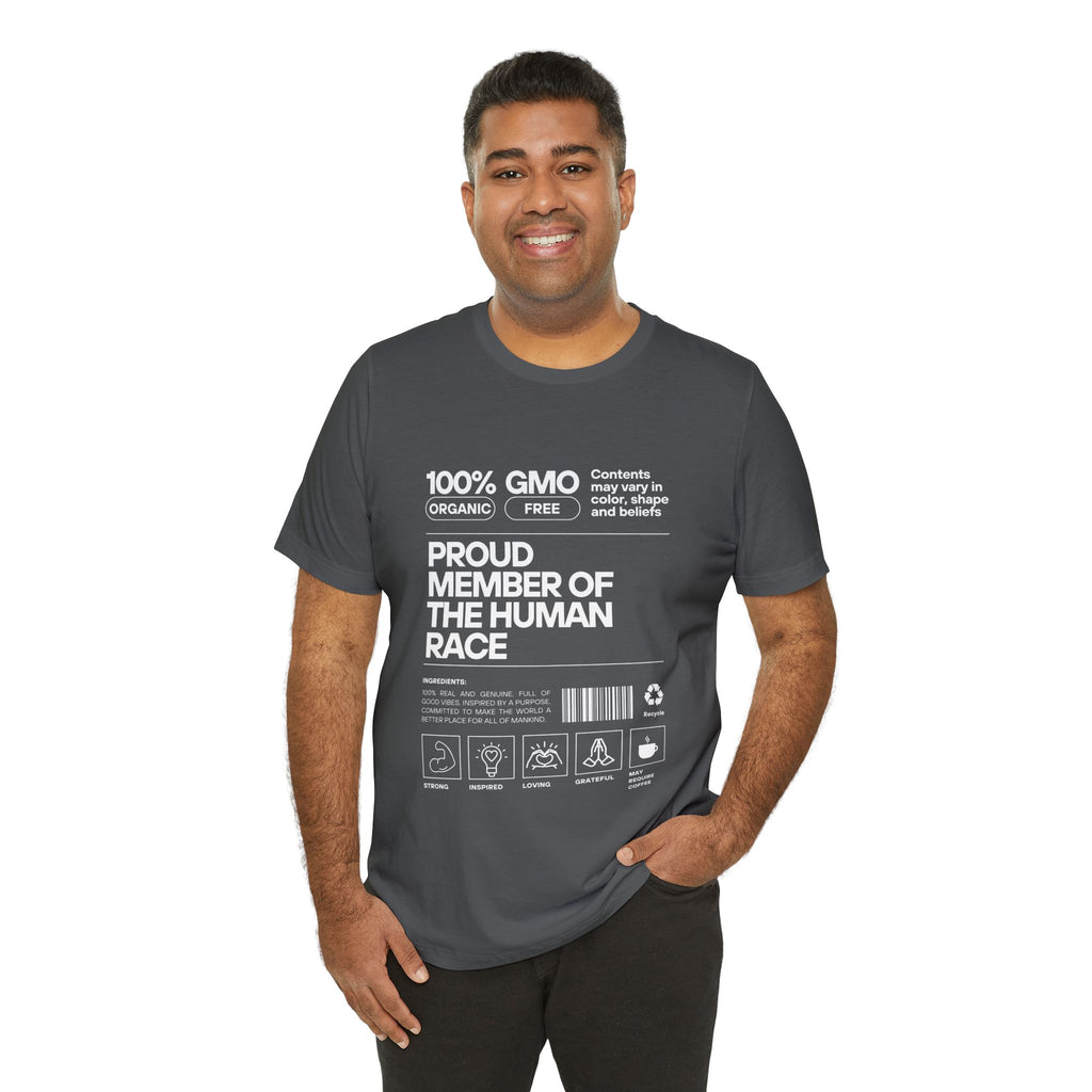 Proud Member of the Human Race-Unisex Jersey Short Sleeve Tee