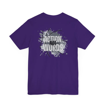 Action Not Words-Unisex Jersey Short Sleeve Tee