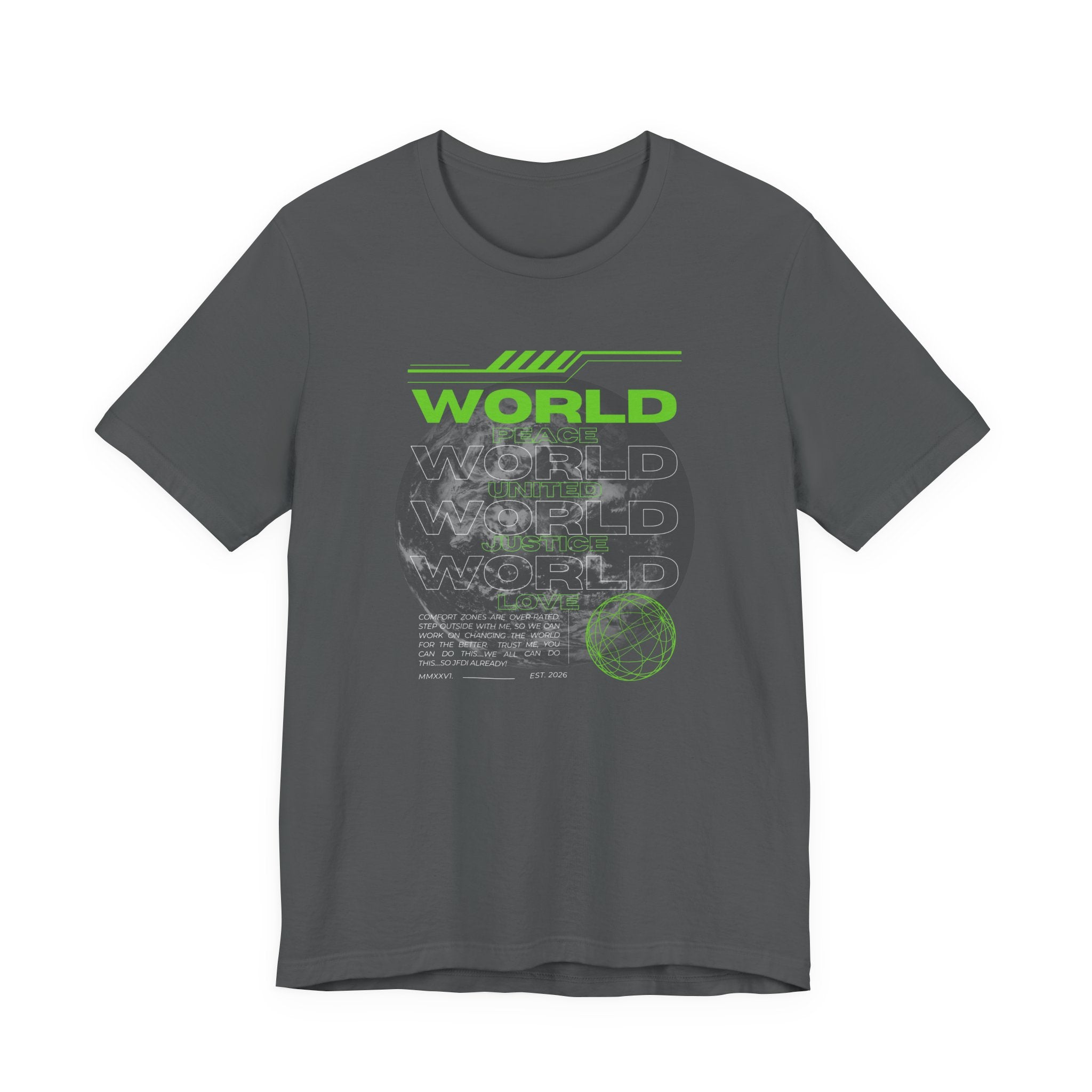 Change the World Design #1-Unisex Jersey Short Sleeve Tee