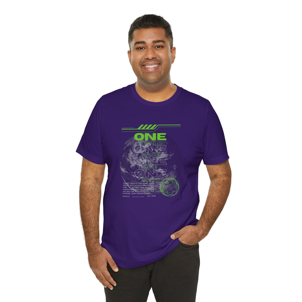 One World-Unisex Jersey Short Sleeve Tee