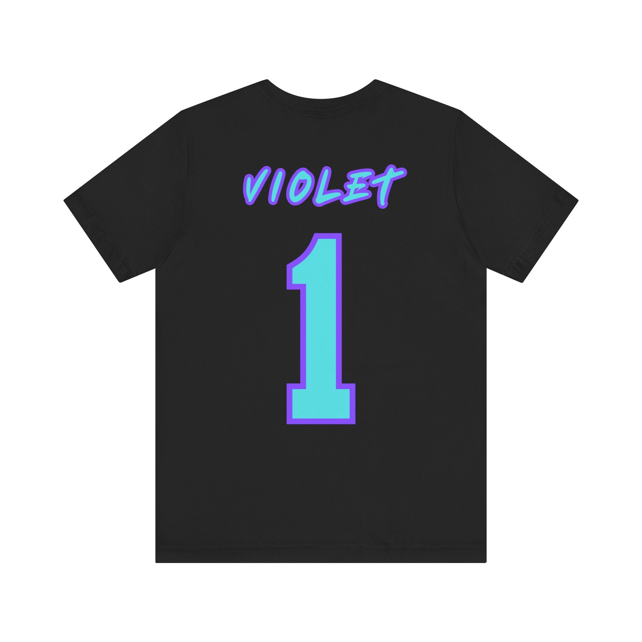 What Color are Your Wings? Violet #1-Unisex Jersey Short Sleeve Tee