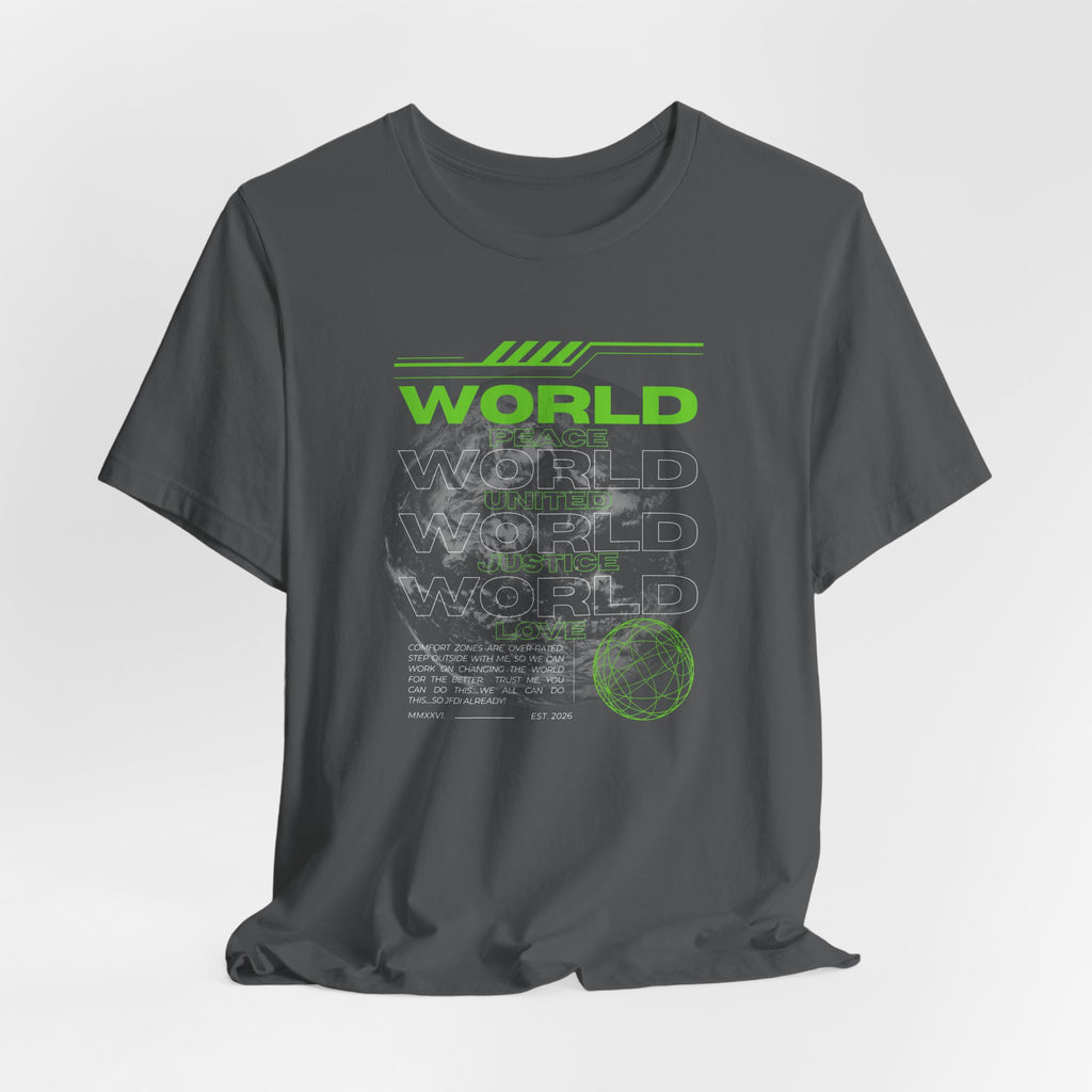 Change the World Design #1-Unisex Jersey Short Sleeve Tee