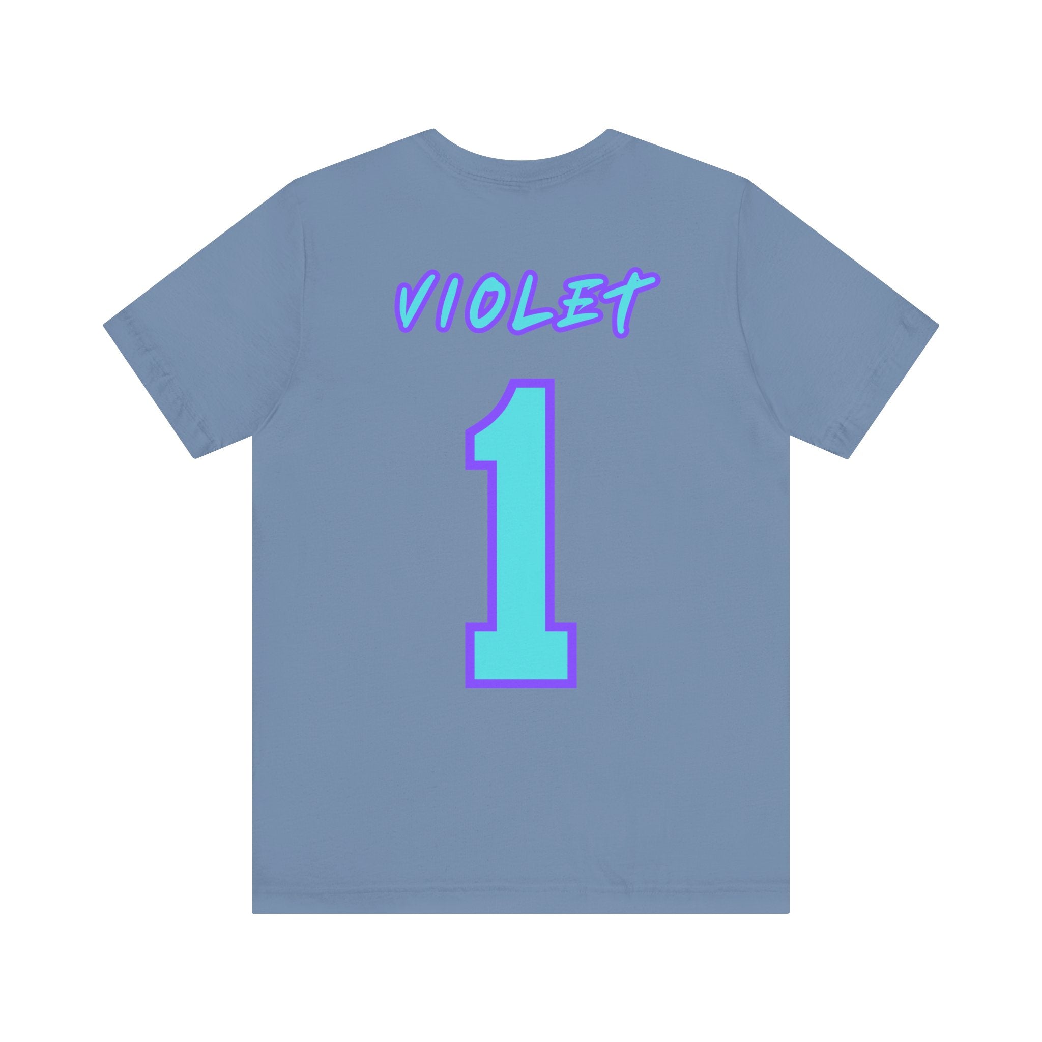 What Color are Your Wings? Violet #1-Unisex Jersey Short Sleeve Tee