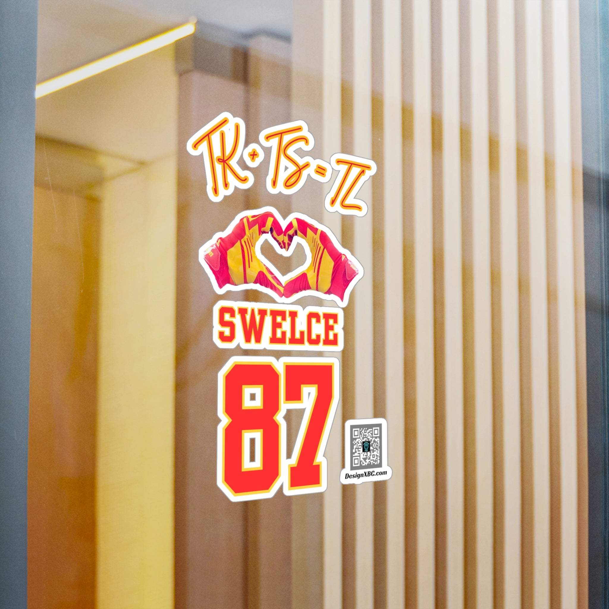 TK+TS=TL SWELCE (White Background) w/DesignXBC QR Code Kiss-Cut Vinyl Decals