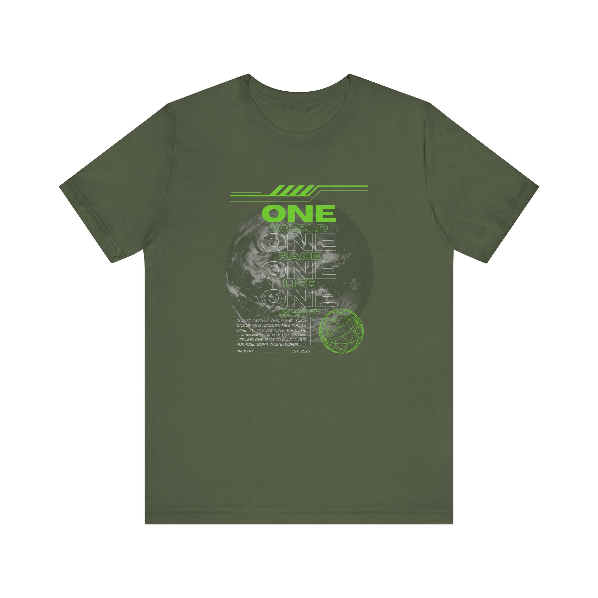 One World-Unisex Jersey Short Sleeve Tee