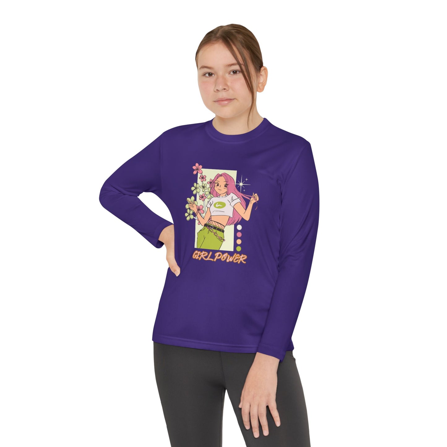 Girl Power-Youth Long Sleeve Competitor Tee