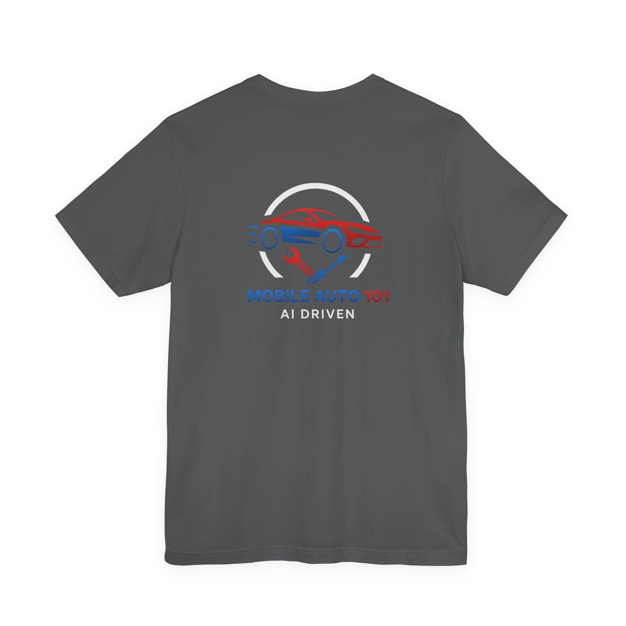 Mobile Auto 101 2nd Ed. (front and back design)-Unisex Jersey Short Sleeve Tee